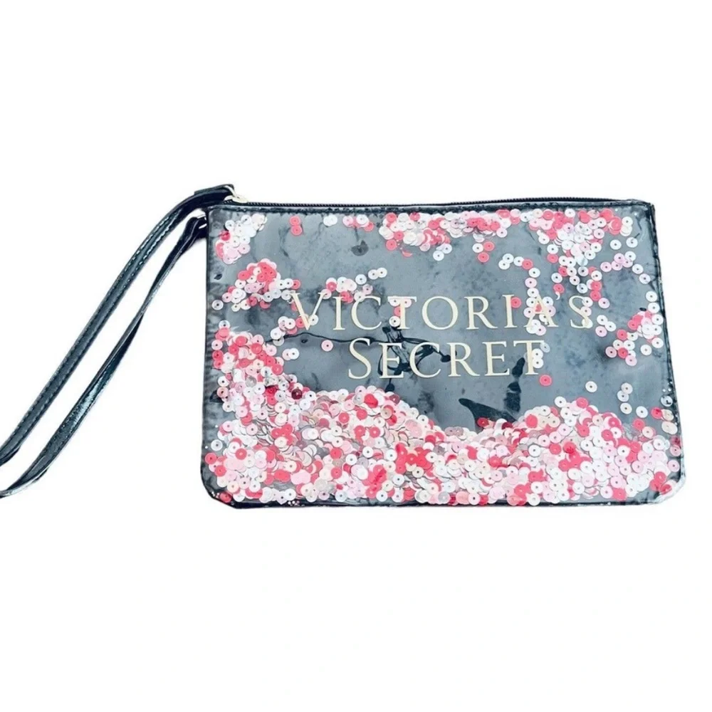 Victoria secret sequins cosmetic bag great preloved condition no flaws